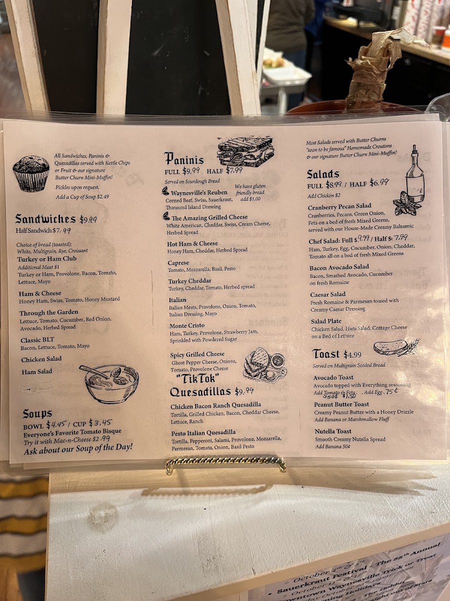 Menu Butter Churn Cafe-3